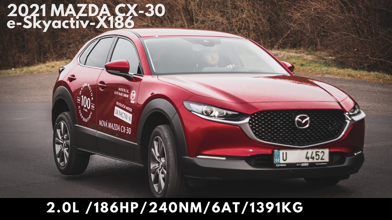 2021 e-Skyactiv-X186 Mazda CX-30 / Acceleration / Fuel consumption /