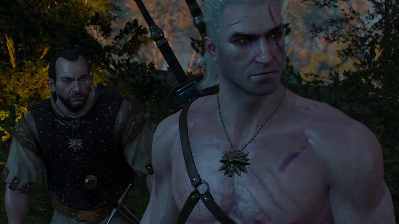 Witcher 3 - Geralt meets the FAKE WITCHER (Witcher wannabe)