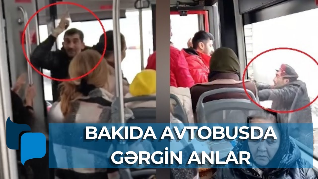 Bakıda sərxoş kişi avtobusa mindi, dava düşdü