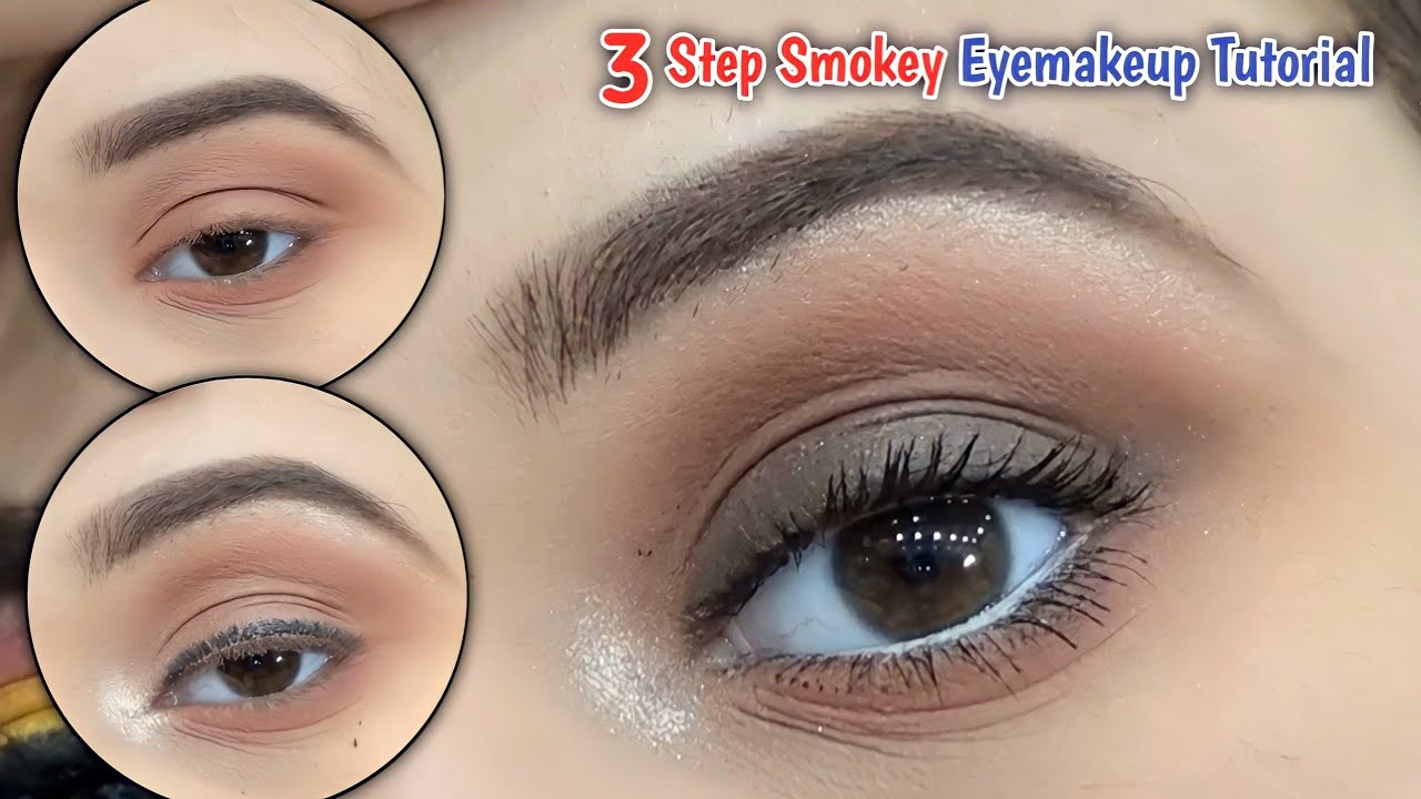 TRY THIS!! Easy 5 Minute Smokey Eye Trick || Quick 3-Step Smokey Eyemakeup For Beginners...