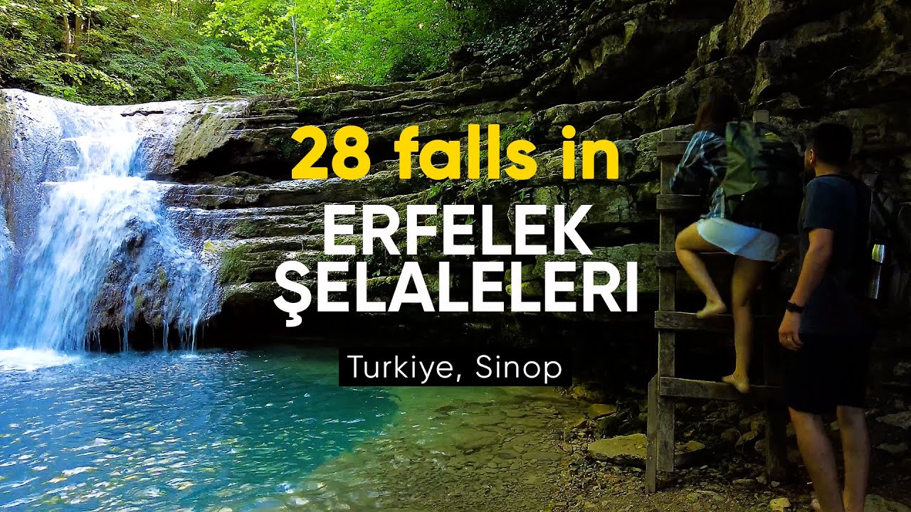 Turkey Holiday Destinations | Erfelek Tatlıca Falls | Black sea coast [Silent Vlog, ASMR]