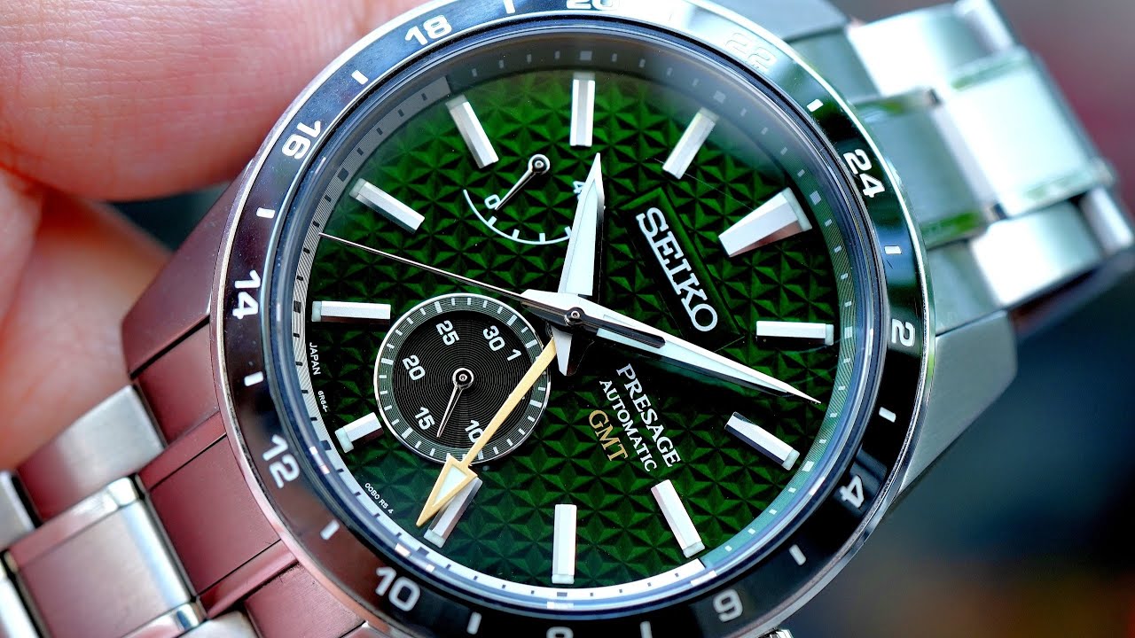[Đẹp] Seiko Presage Sharp Edge GMT Dark Green 42mm SPB219 | Hotline 0982298881