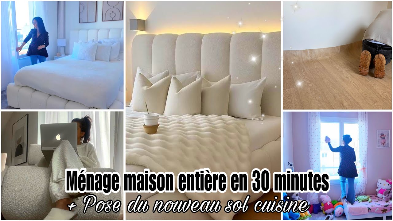 FULL RESET PRODUCTIF 🔥 Maison propre en 30 minutes + pose du sol à l’appart