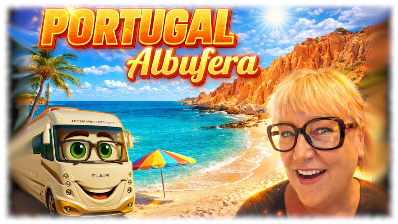 PRES D'ALBUFEIRA : plage et falaises au Portugal #campingcar #portugal #vanlife
