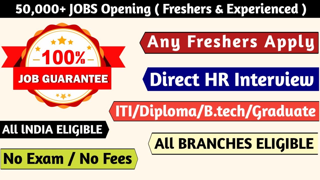 Mnc hiring freshers & experienced 2022 | 50,000+ Jobs| Direct Interview | No Exam, No fees| Mnc Jobs