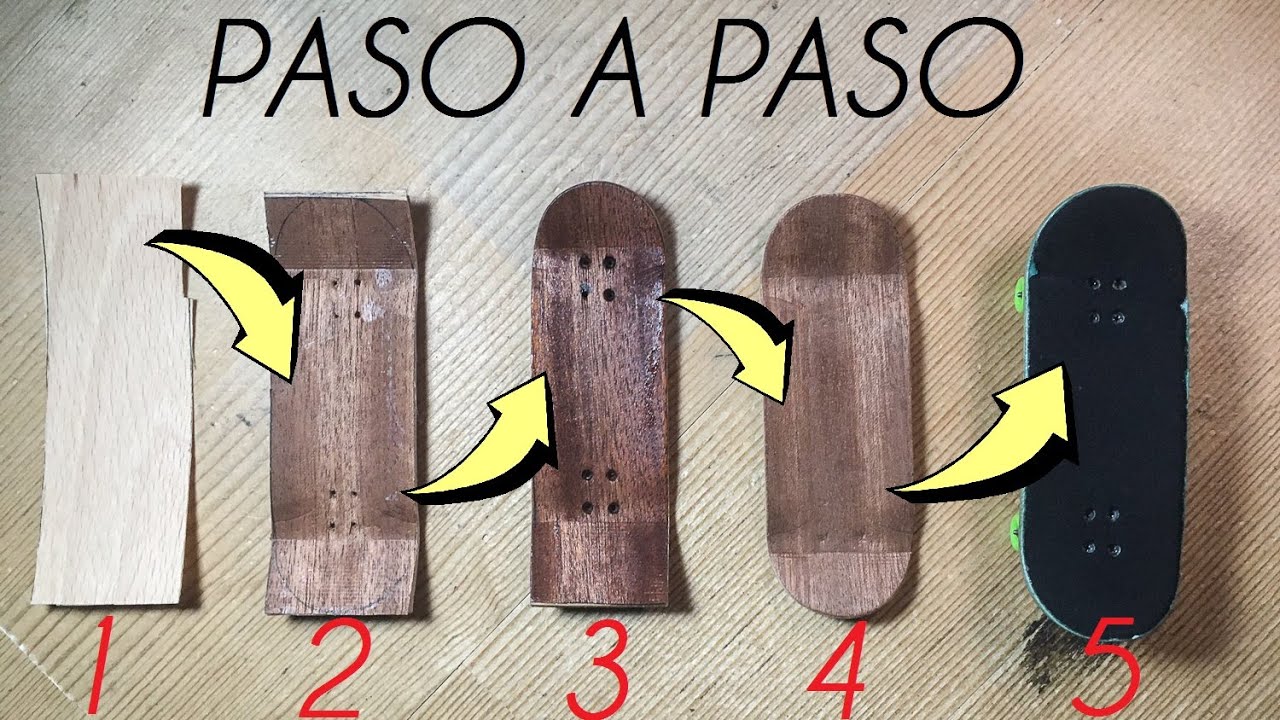 ASI ES COMO SE HACE UNA TABLA DE FINGERBOARD (MUY FACIL) | Wooden Tech Deck