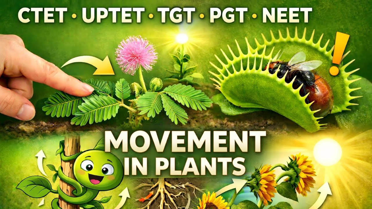 Movement in Plants | Tropic & Nastic Movements Explained with Examples |