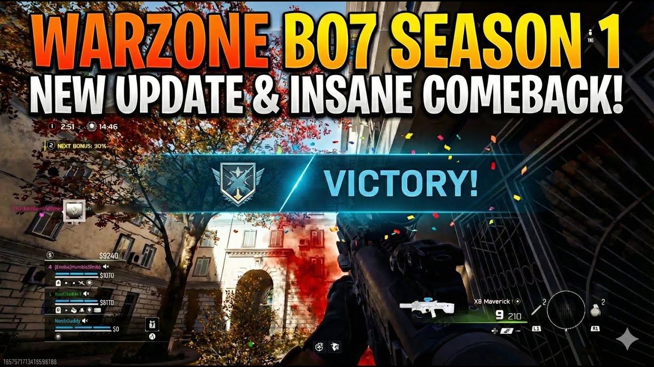 NoobDaddy is BACK! Warzone B07 S01 BR Casual Quads Victory Gameplay PS5 (No Commentary)