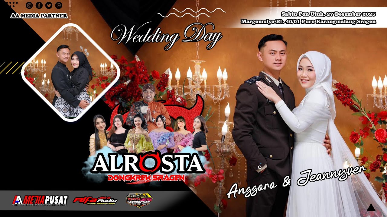 🔴LIVE ALROSTA DONGKREK - WEDDING ANGGORO & JEANNYVER - ALFA AUDIO RT 2 - 35 LIGHT - AA MEDIA PUSAT