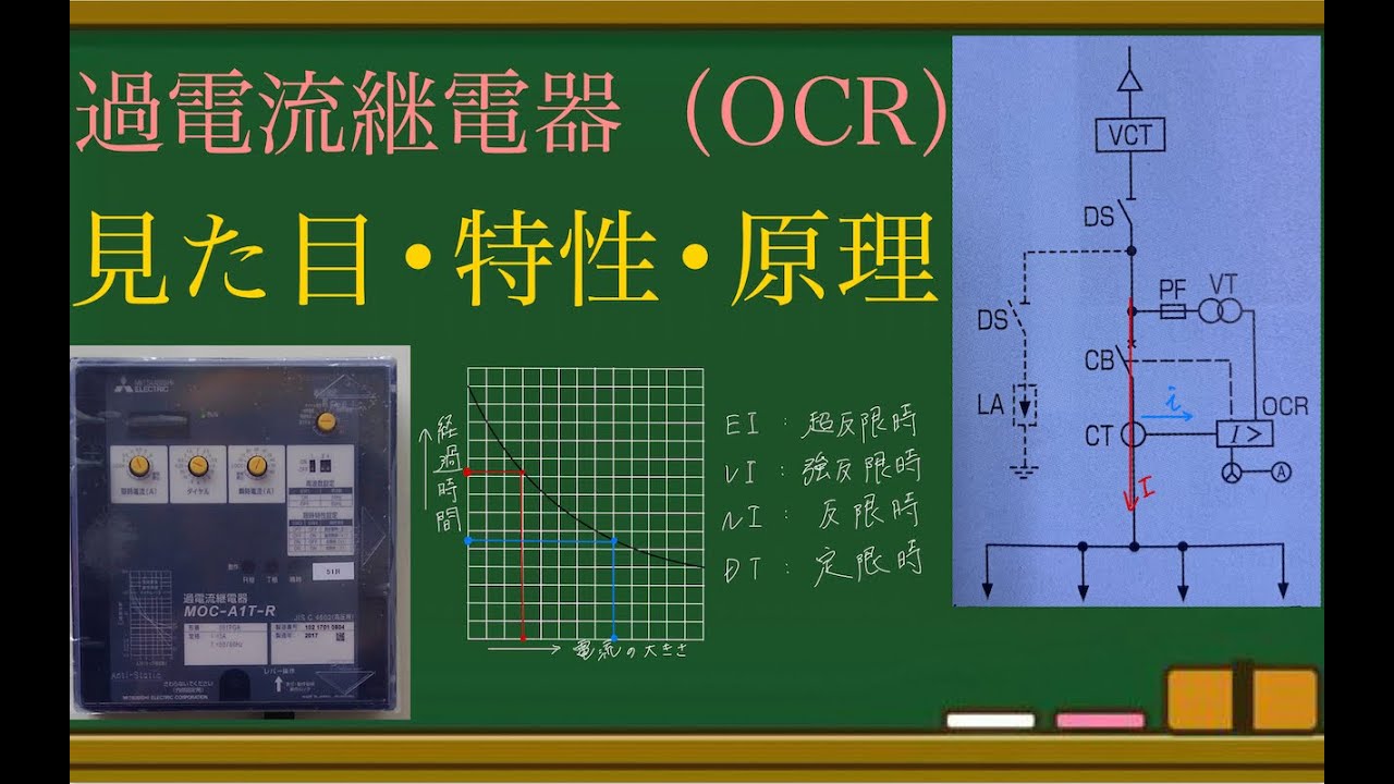 【15分】見るだけで過電流継電器(OCR)がわかる動画【継電器】