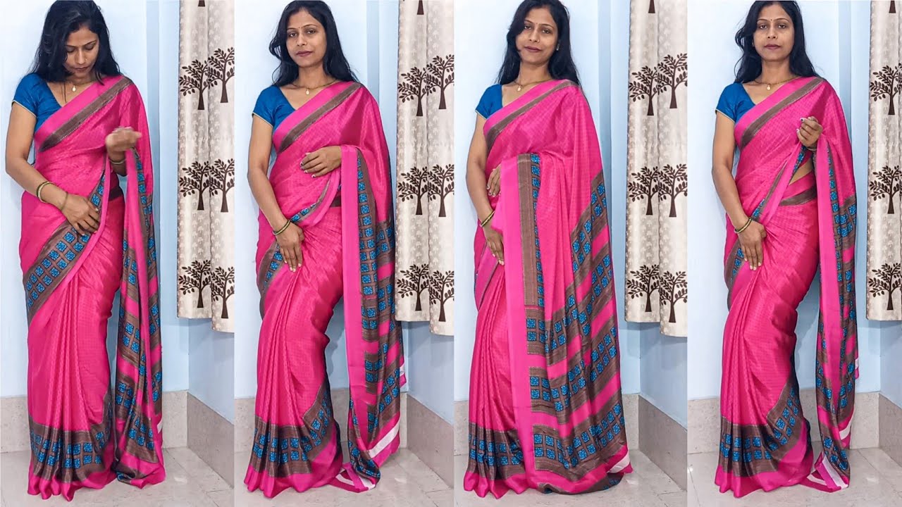 How to Drape Saree with Open Pallu | Simple Saree Styling Tutorial | Simple Saree Tricks