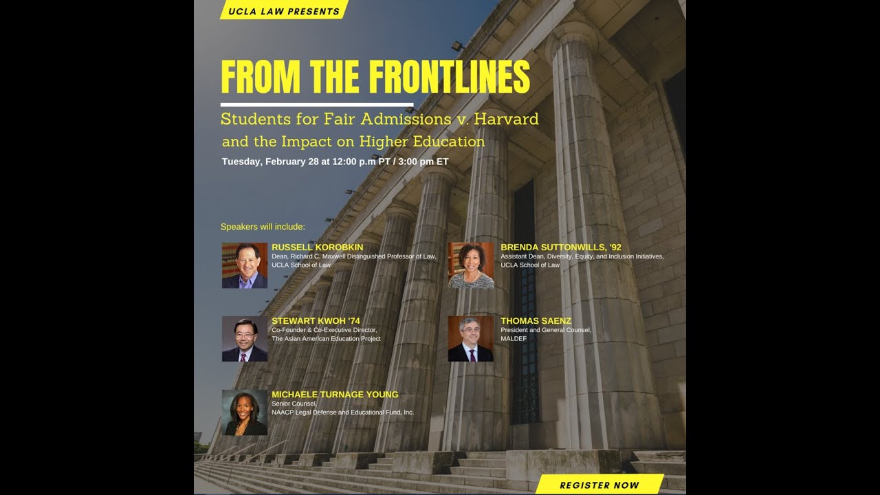 From the Frontlines: Students for Fair Admissions v. Harvard and the Impact on Higher Education