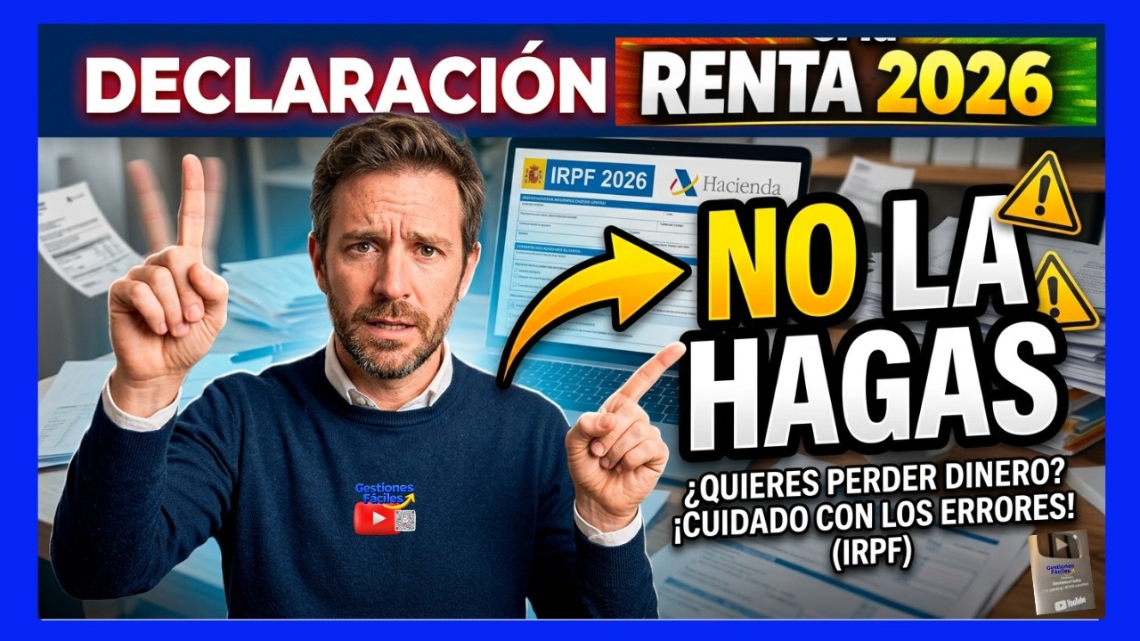 🚨👉𝐍𝐎 𝐇𝐀𝐆𝐀𝐒 𝐥𝐚 𝐃𝐞𝐜𝐥𝐚𝐫𝐚𝐜𝐢𝐨́𝐧 𝐝𝐞 𝐥𝐚 𝐑𝐄𝐍𝐓𝐀 𝐥𝐨𝐬 𝐏𝐑𝐈𝐌𝐄𝐑𝐎𝐒 𝐃𝐈́𝐀𝐒 [𝐈𝐫𝐩𝐟] 💰#gestionesfaciles #renta2026 #irpf