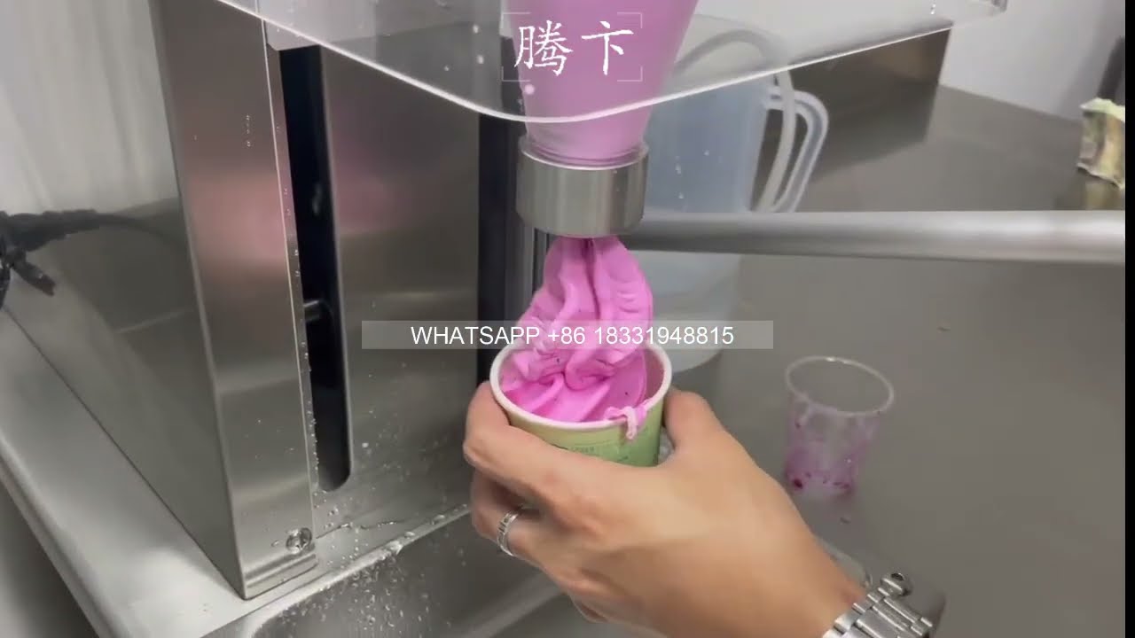 frozen yogurt machine vevor 750w mixer blender milkshakeIce cream blender swirl freeze