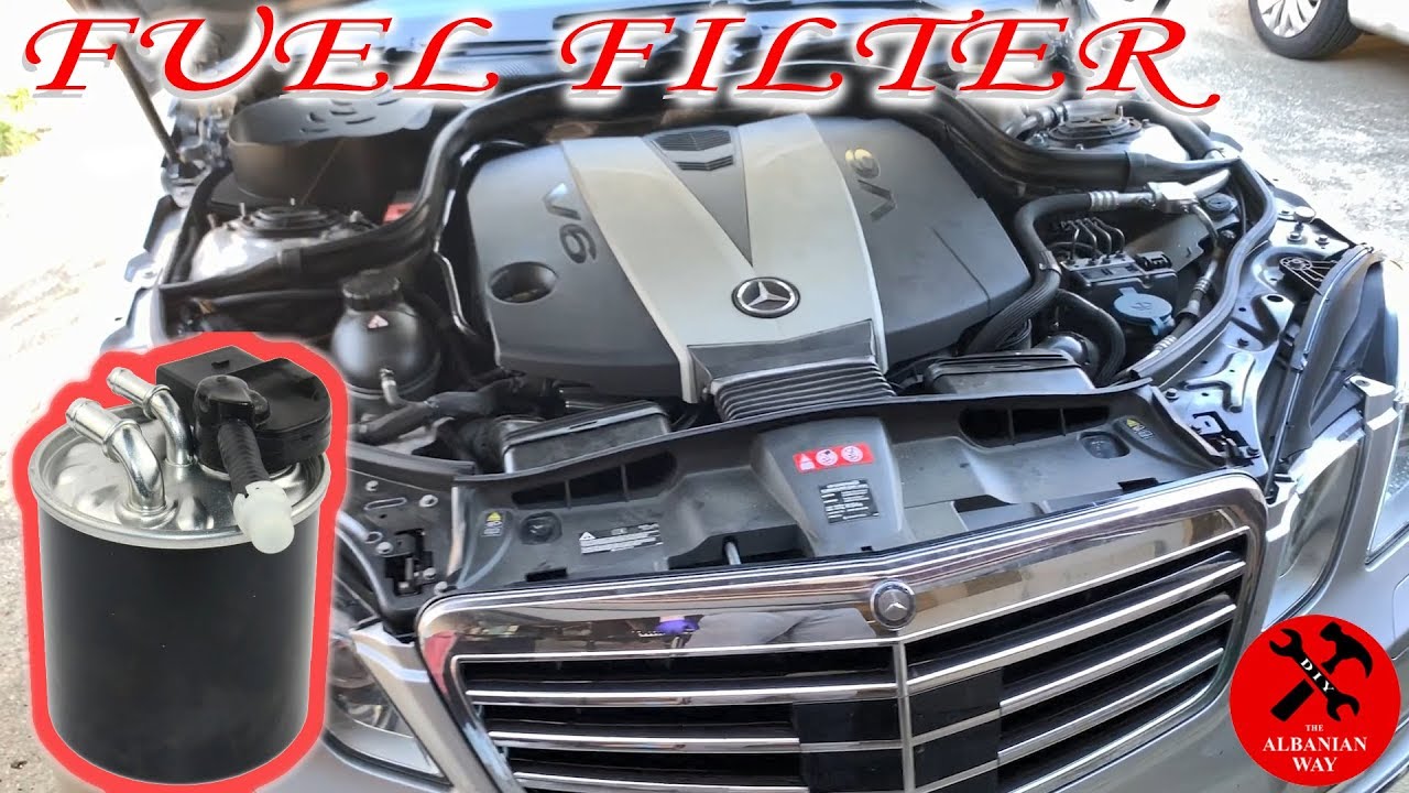 Как заменить топливный фильтр на Mercedes Benz