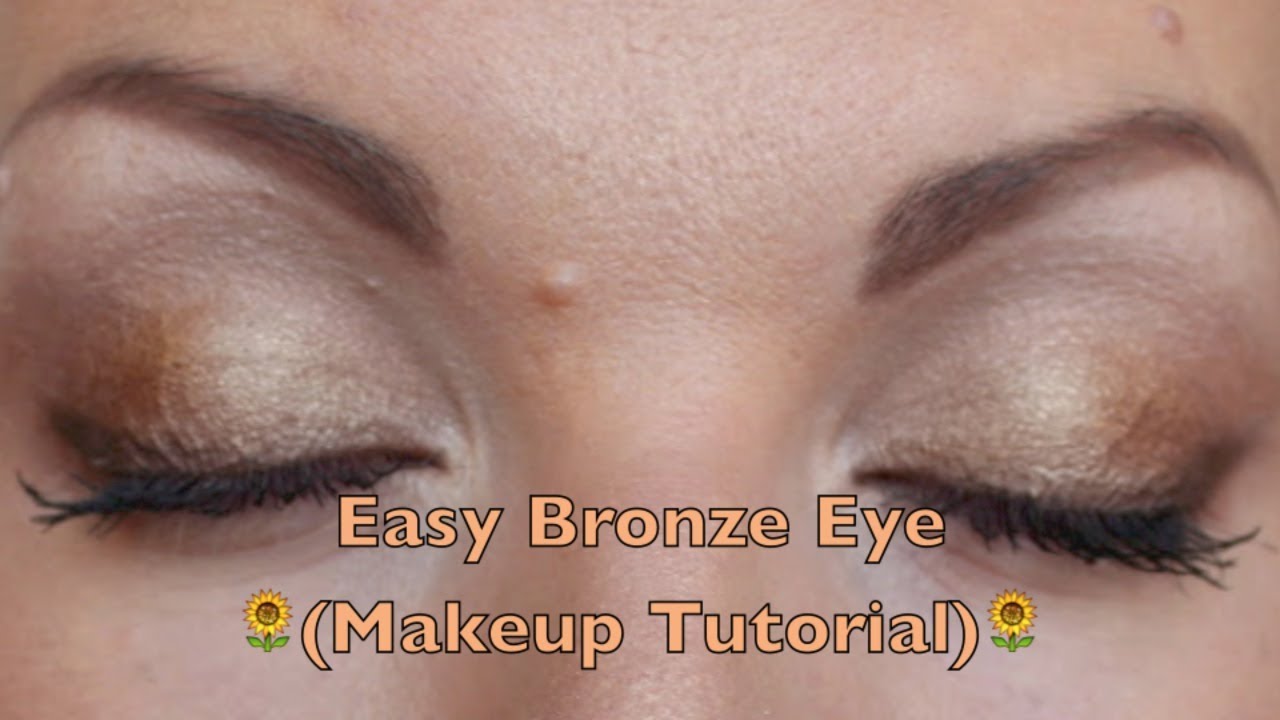 Easy Bronze Eye (Makeup Tutorial)!!