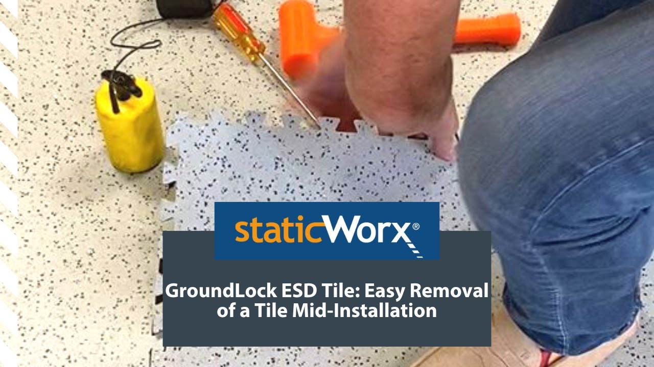 GroundLock ESD Tile: Easy Removal of a Tile Mid-Installation