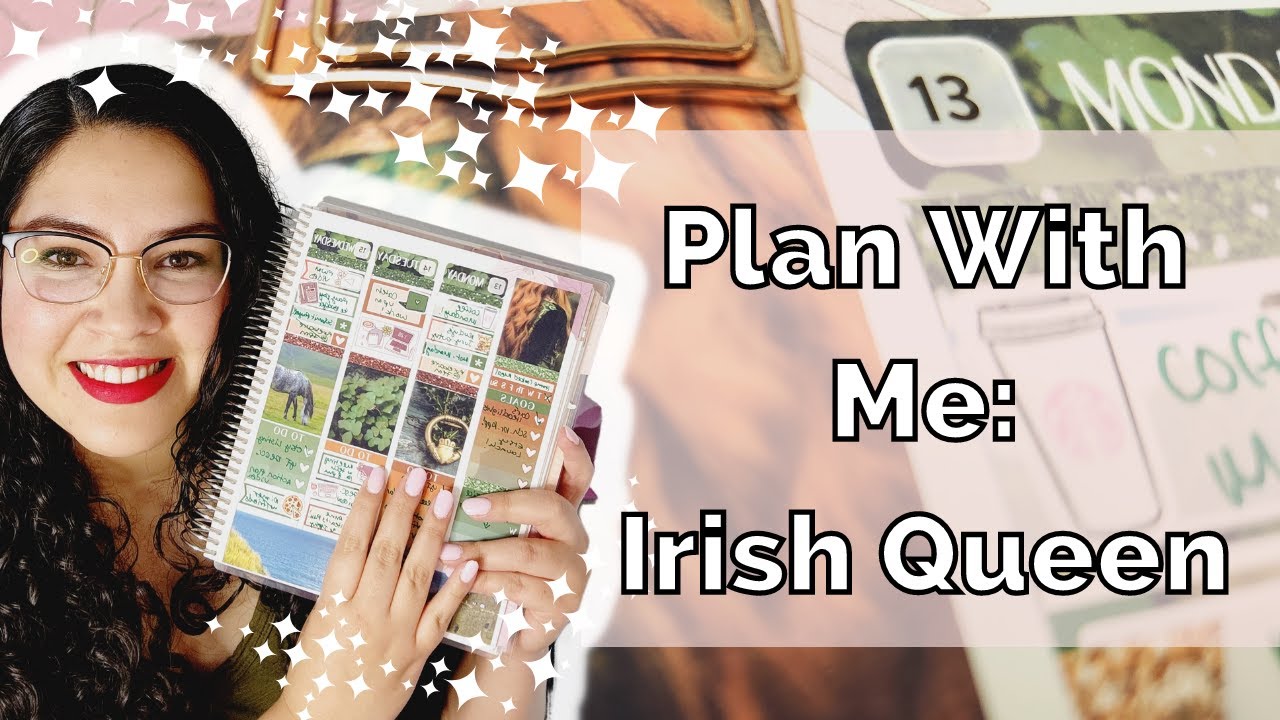 Erin Condren Weekly Plan With Me: Irish Queen Kit | March 2023 Feat. ShopJessicaHearts