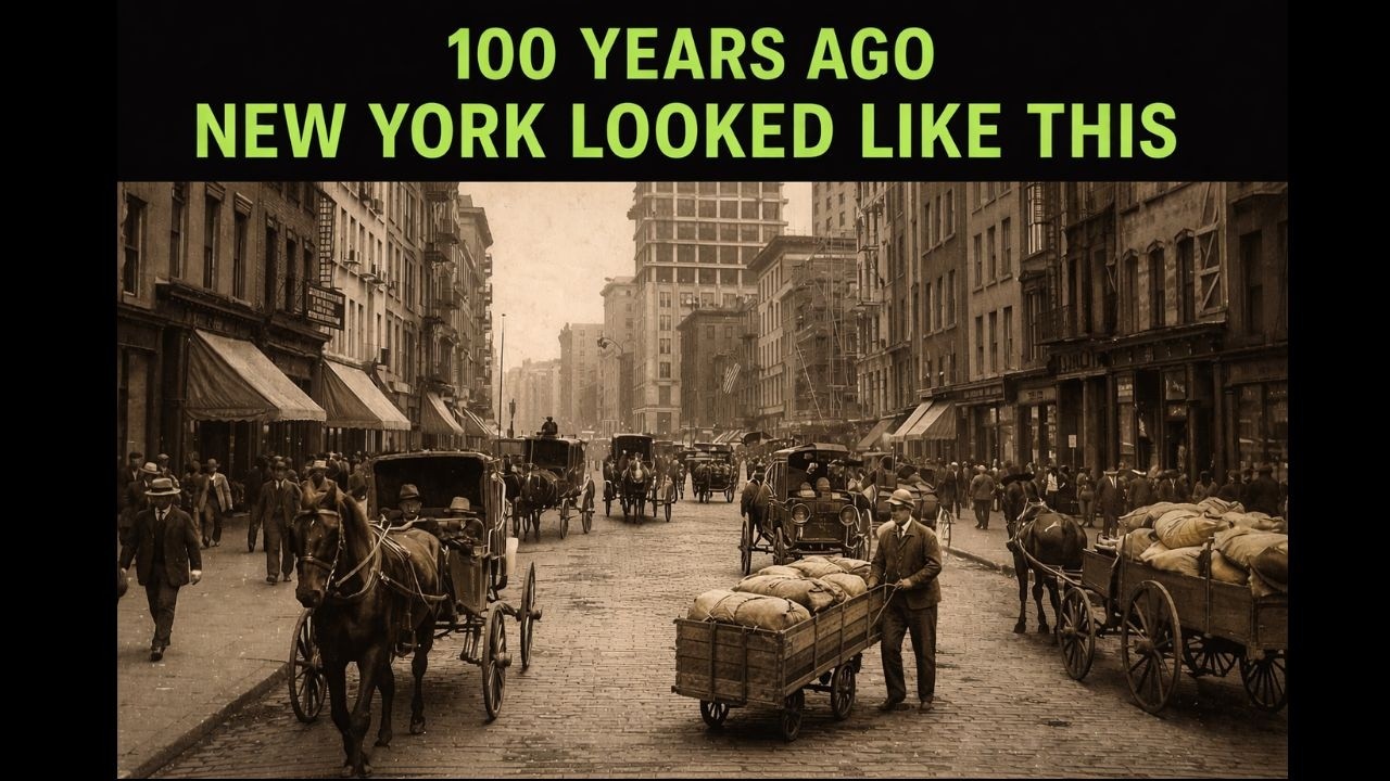 100 Years Ago New York City Looked Like This || Old NYC vs New NYC Transformation