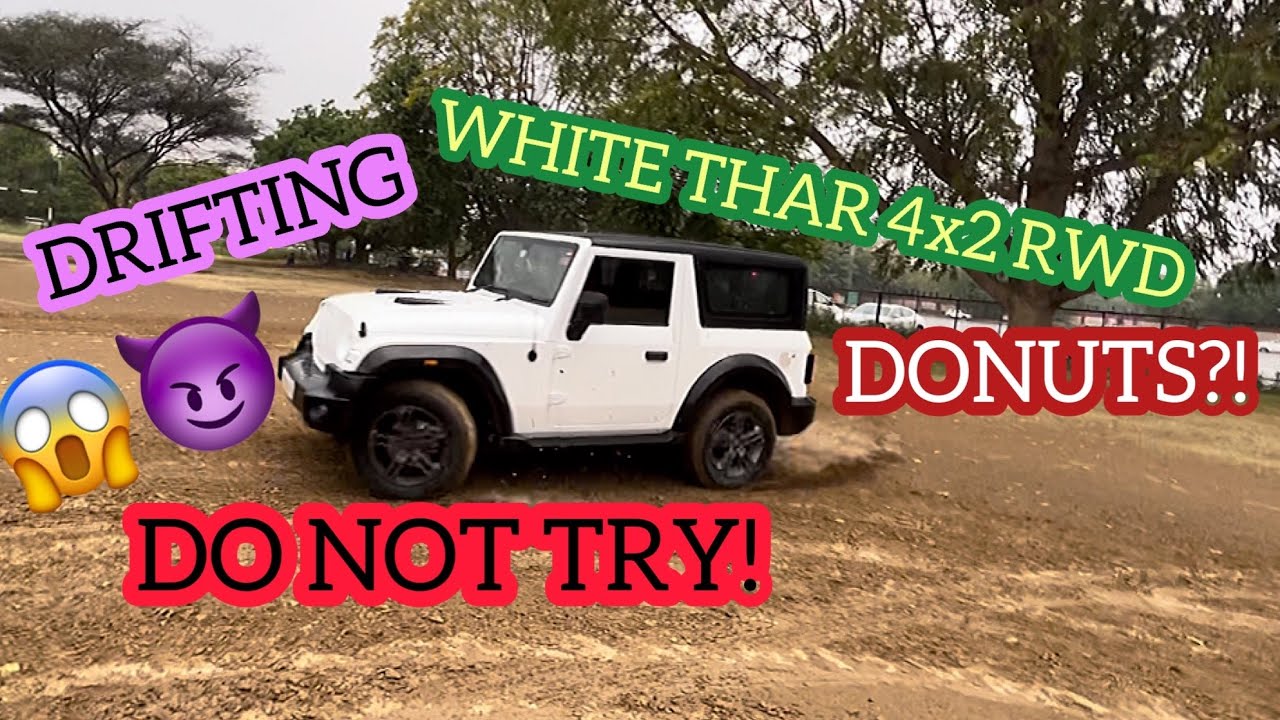 DRIFTING WITH 2023 WHITE THAR 4x2 REAR WHEEL DRIVE | HOW TO DRIFT