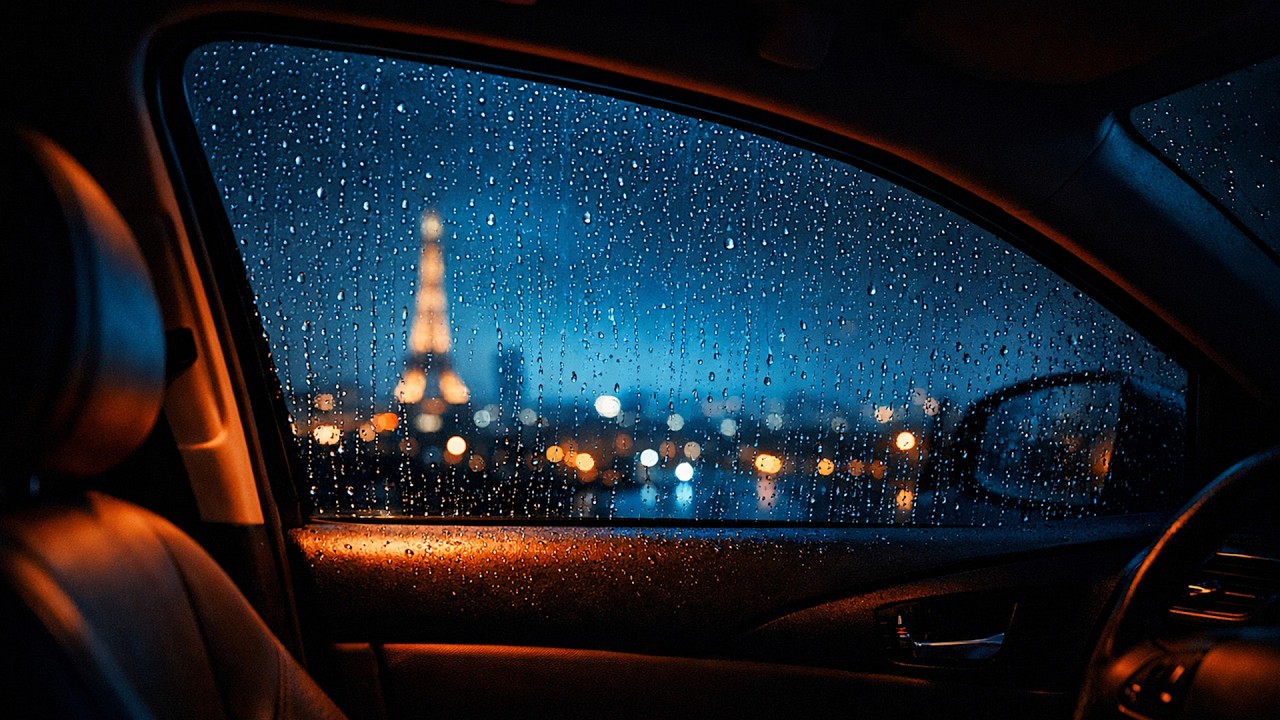 Calming Rain on Car Window for Deep Sleep | Quiet Night Drive Ambience (No Music)