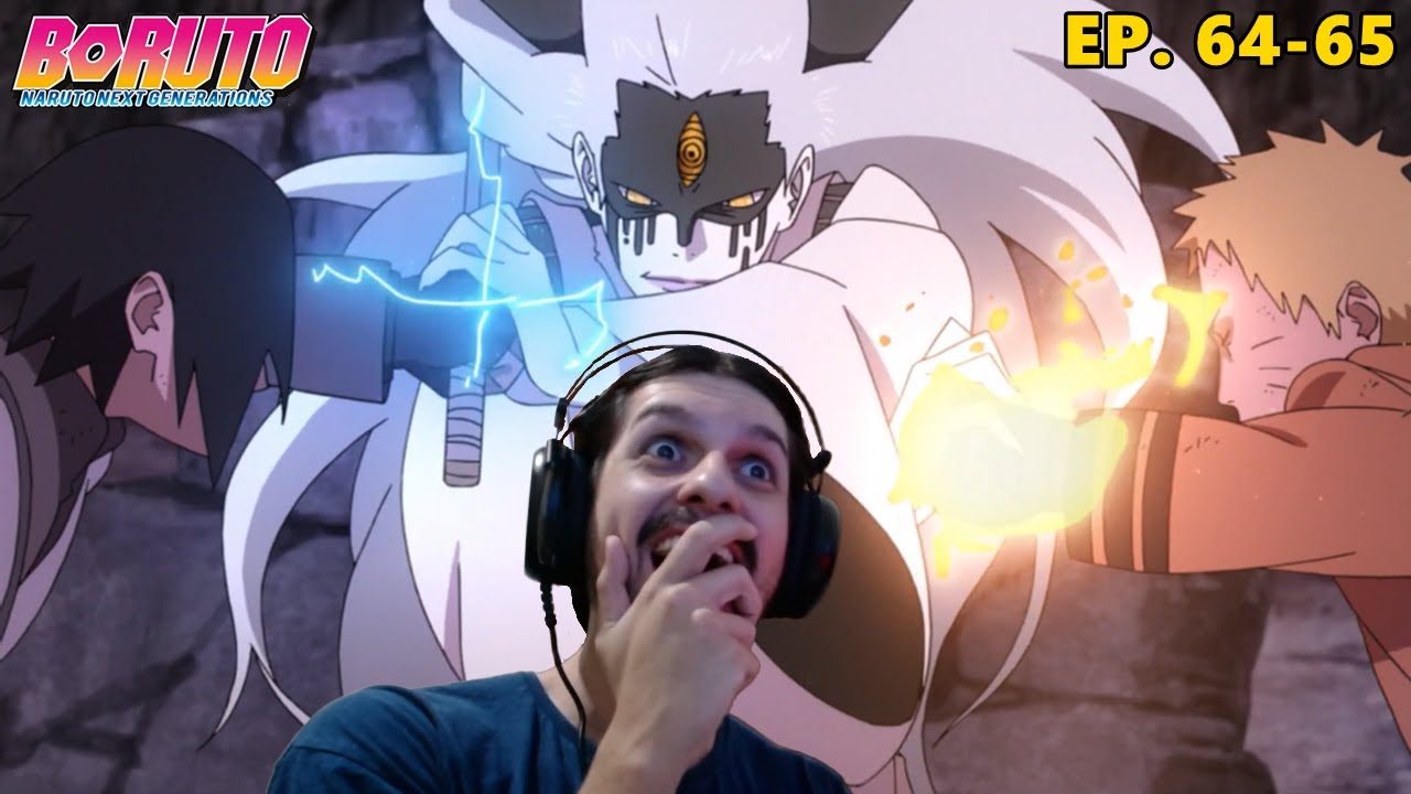 NARUTO & SASUKE vs MOMOSHIKI | Assistindo BORUTO pela Primeira Vez (Episódios 64 e 65)