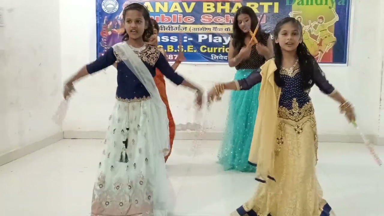 dandiya on dasahara { manav bharti public school . bibiganj }