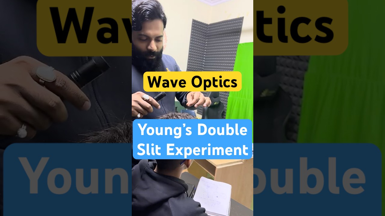 How to Do a Young Double Slit Experiment #shorts  || Physics Practical YDSE Class 12