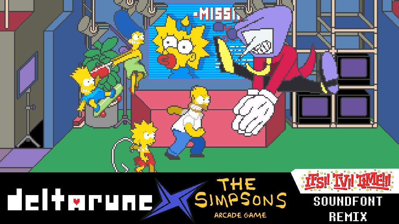 It's TV Time! (DELTARUNE) but it's in The Simpsons Arcade Soundfont
