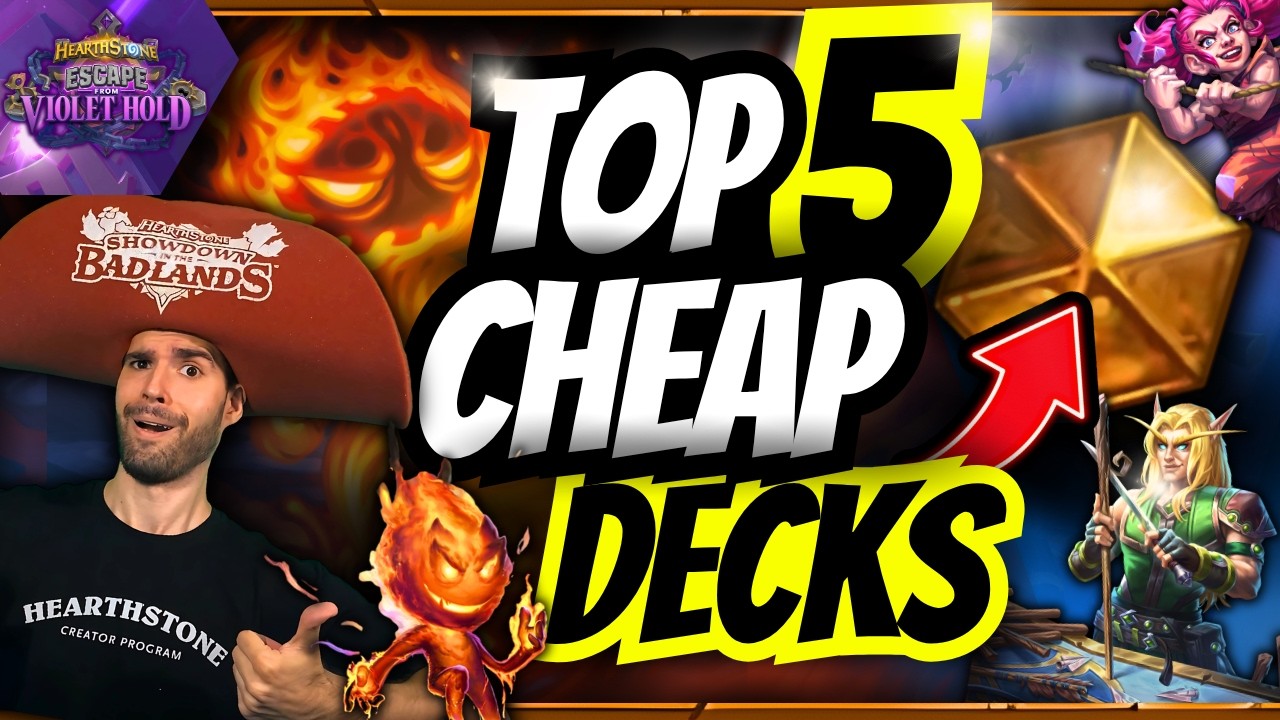 🏆 TOP 5 BEST CHEAP DECKS FOR EASY LEGEND! 💰