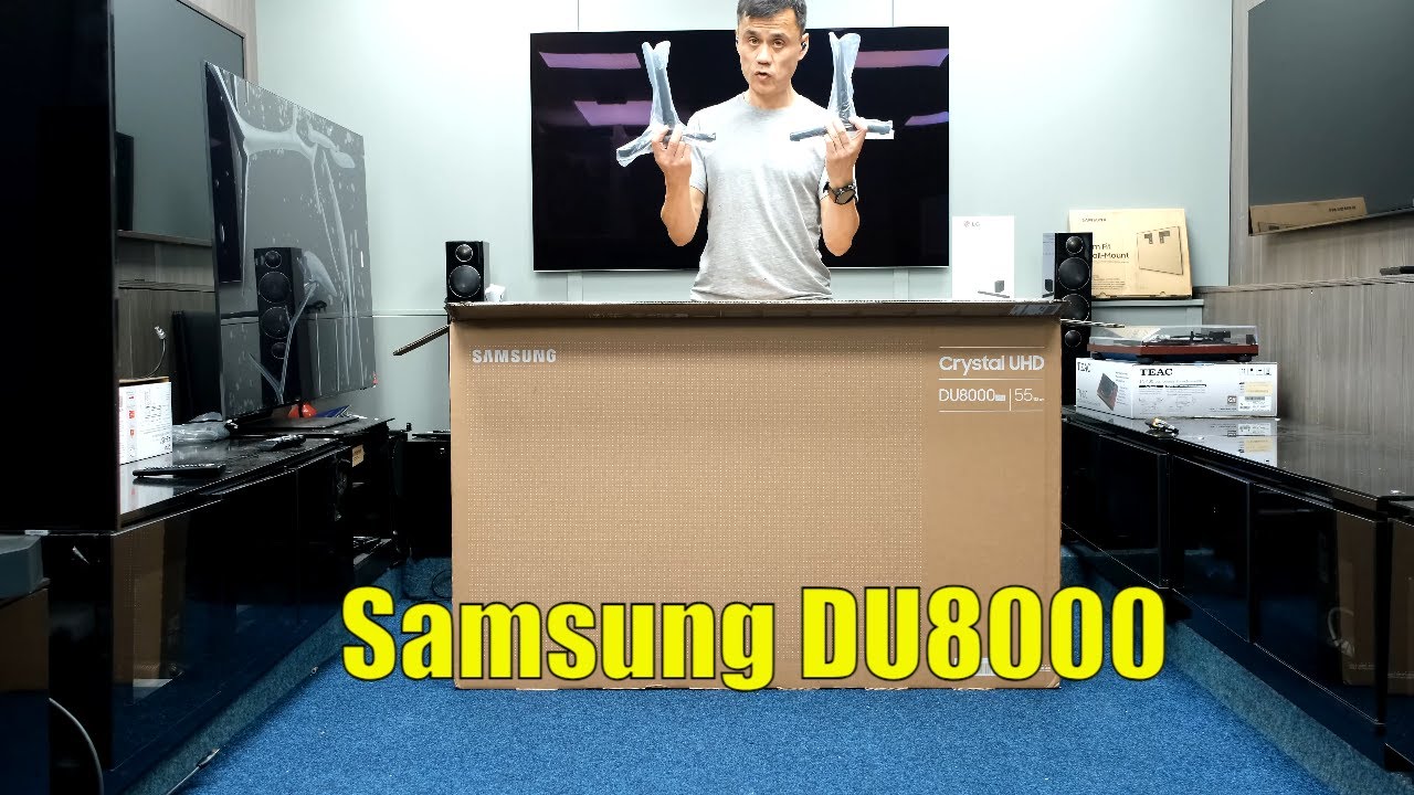 Распаковка, настройка, тестирование и обзор Samsung DU8000 с демонстрационными видеороликами 4K H...