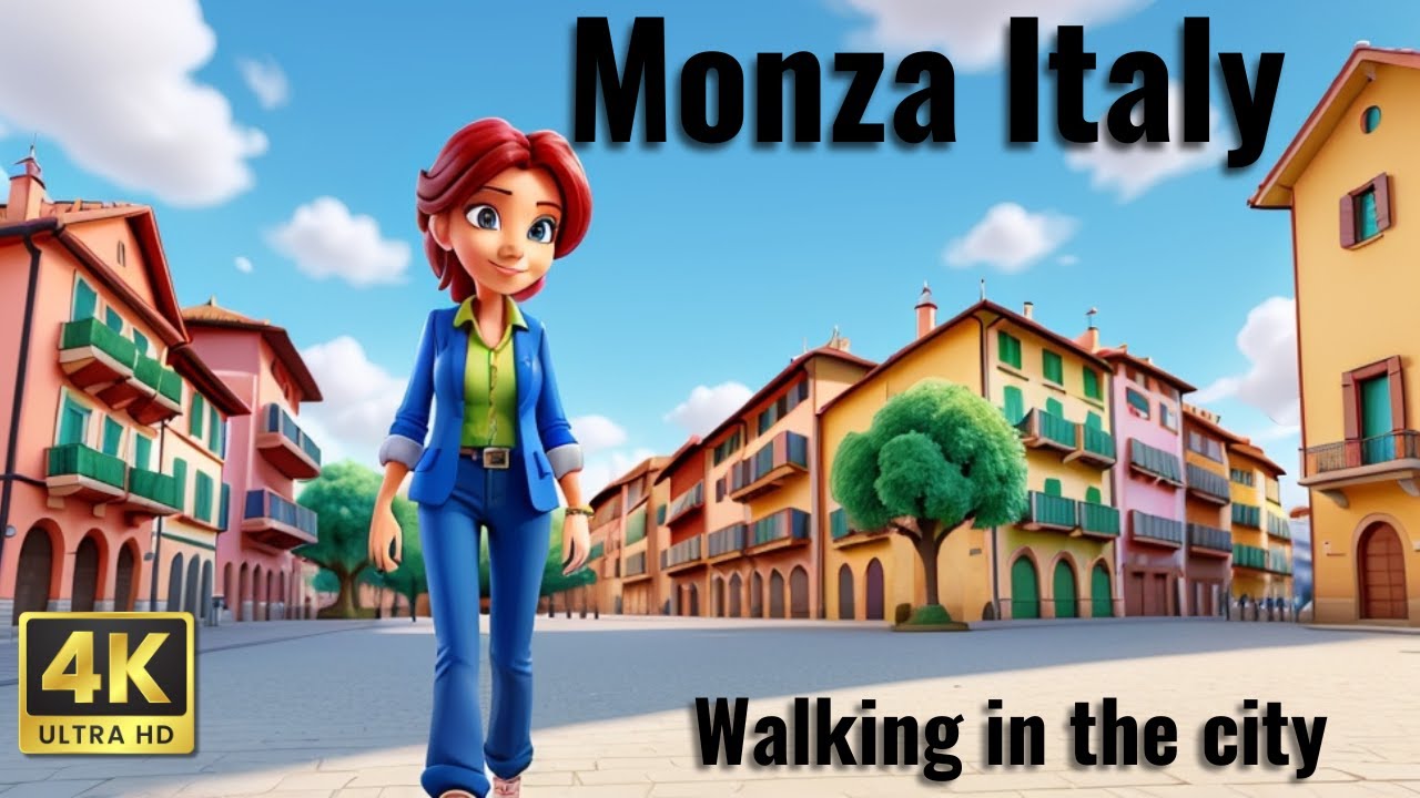 MONZA ITALY 🇮🇹 4K A Stroll Through Monza's Historic Center: Cathedral and Arengario