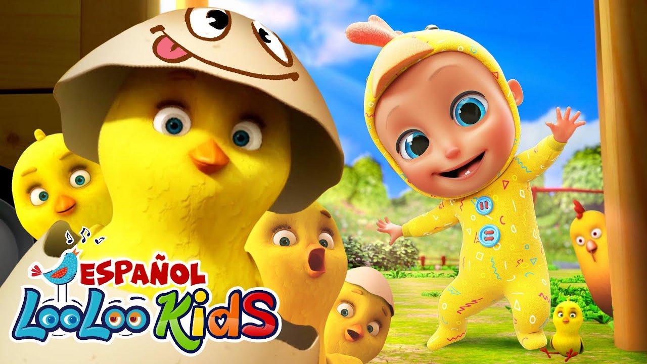 🐤🐥Los Pollitos Dicen Pio Pio- Canciones Infantiles para niños - Música Para Niños - Aprender español