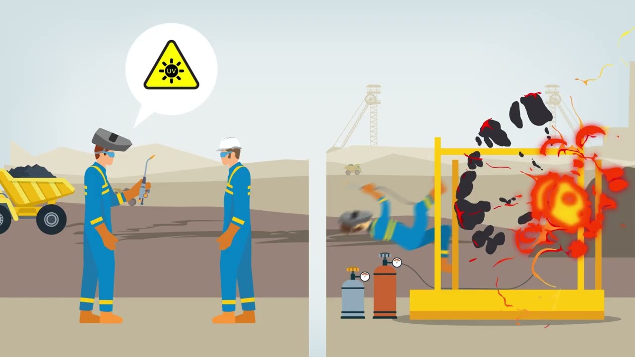 Tech Coal - Take 5 safety tips motion graphics video