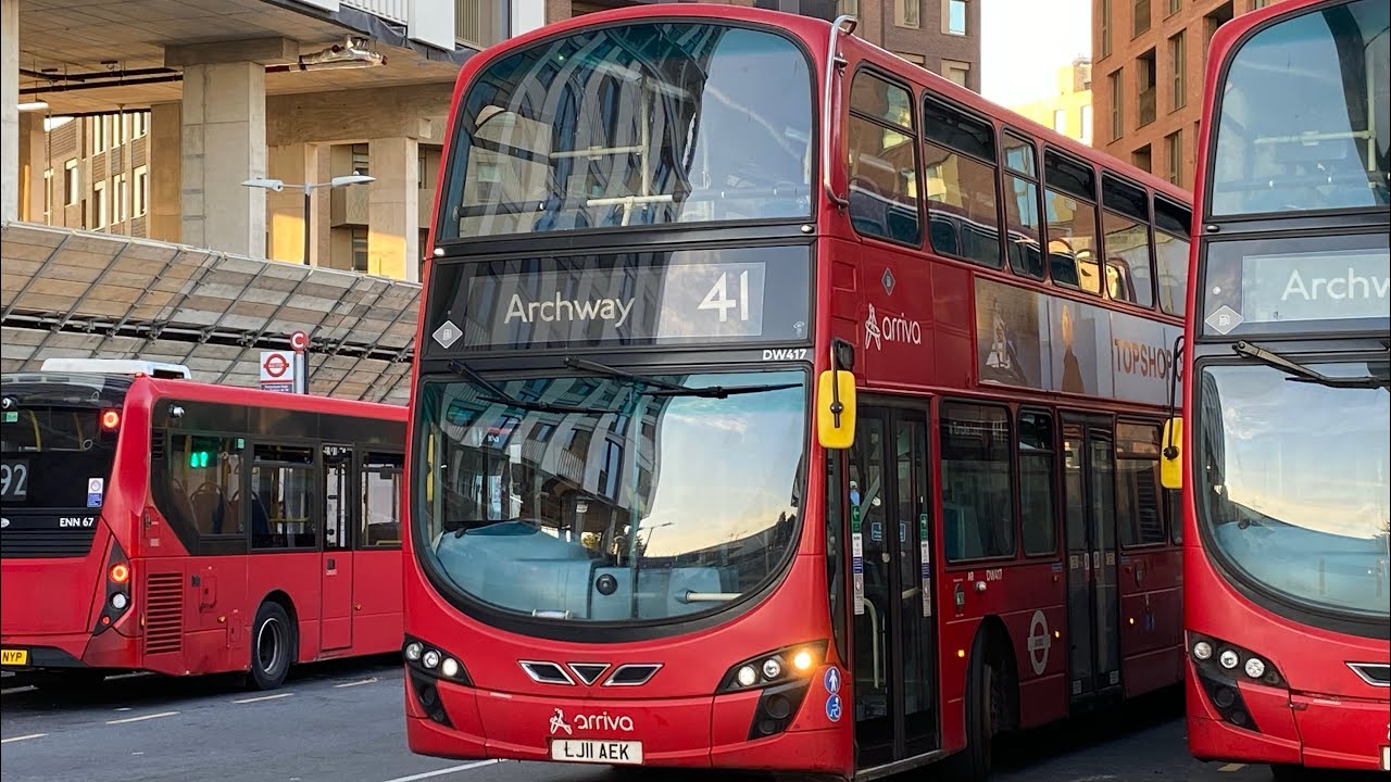 Full Route Visual | London Bus Route 41 | Towards Tottenham Hale | DW417 LJ11 AEK