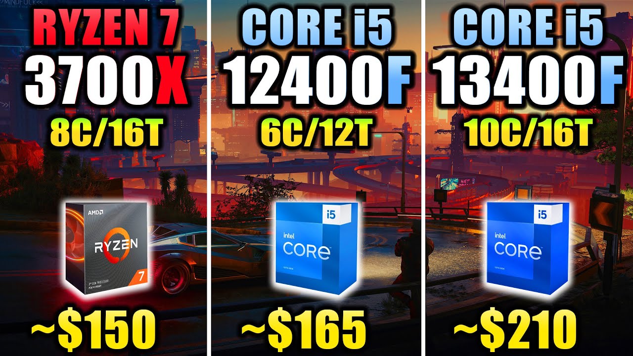 R7 3700X vs i5-12400F vs i5-13400F - How Much Performance Difference?