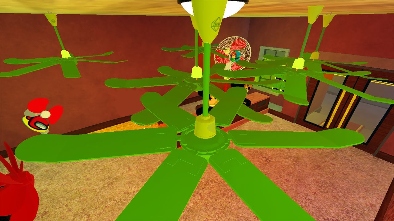 DIY: CAOS DOS VENTILADORES DE TETO VERDES 🤪 | Green Ceiling Fan Chaos Roblox (Timelapse)