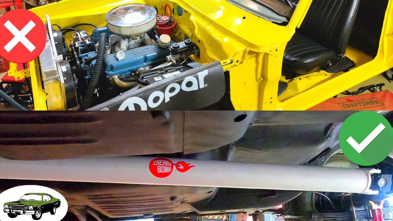 Snazzy Driveshafts and Radiator Fit Issues on the 74 Duster Build