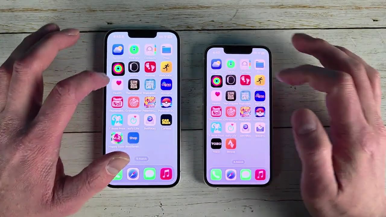 Сравнение скорости работы iPhone 17e и iPhone 13 Mini в ходе теста.