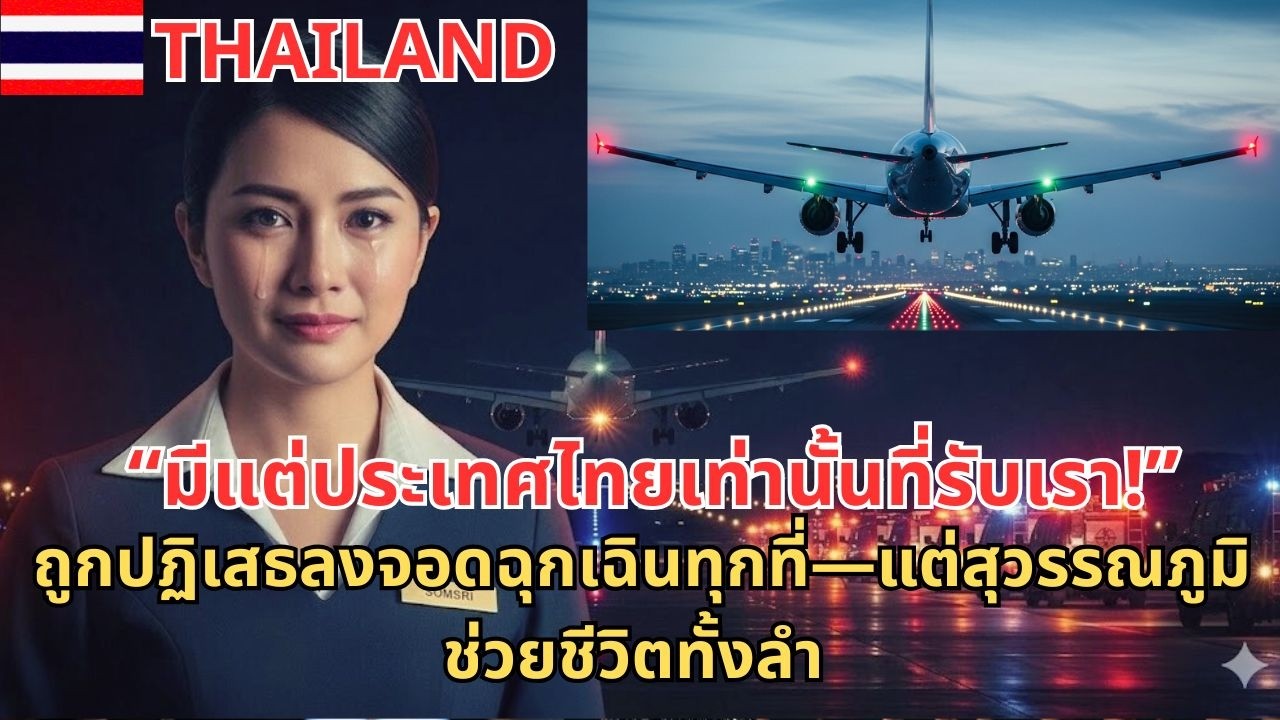 “มีแต่ประเทศไทยเท่านั้นที่รับเรา!” ถูกปฏิเสธลงจอดฉุกเฉินทุกที่—แต่สุวรรณภูมิช่วยชีวิตทั้งลำ