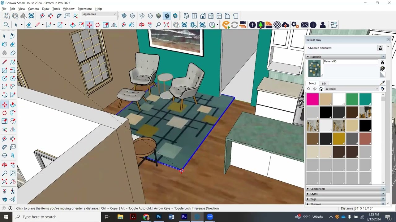 SketchUp - Custom Rugs and Art Work