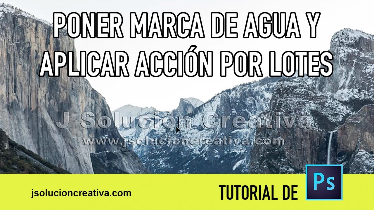 Cómo crear y automatizar marca de agua con Adobe Photoshop