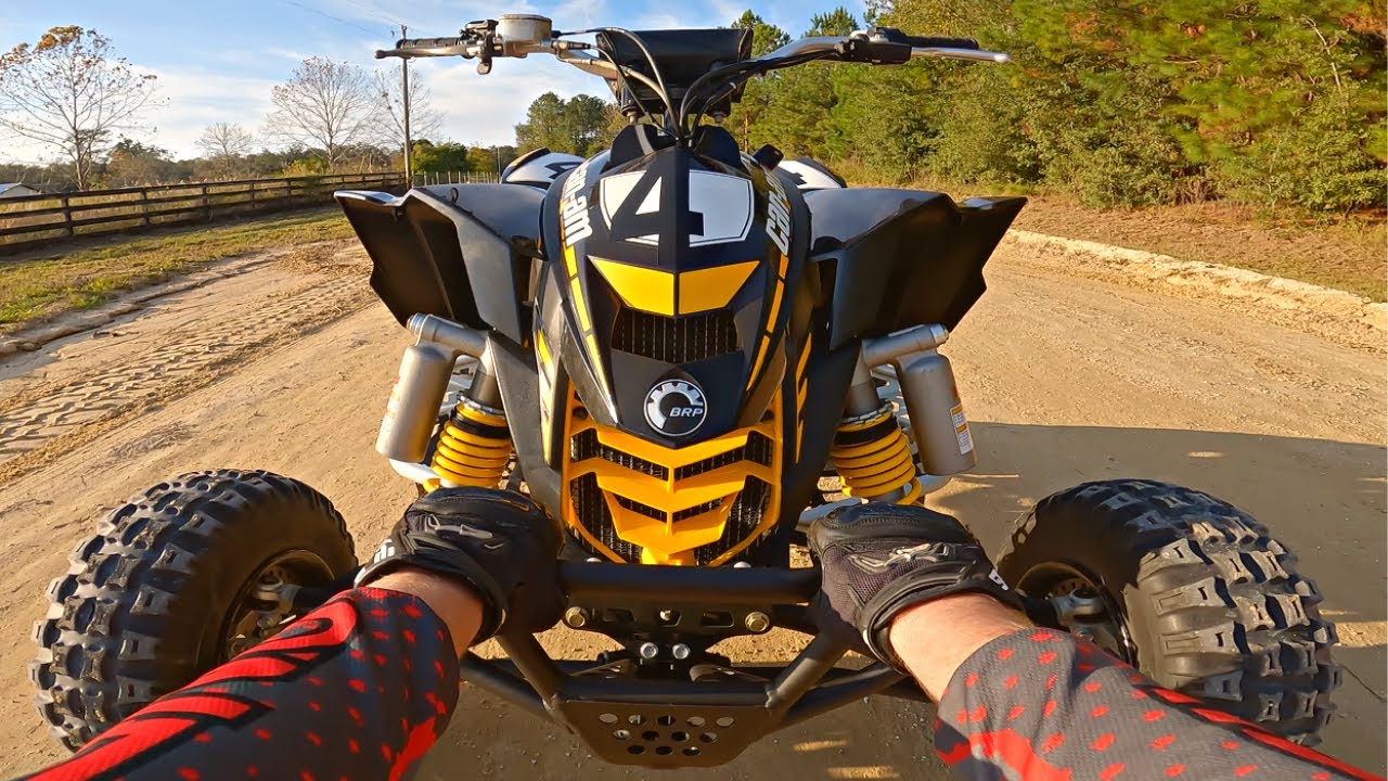 CanAm DS450 | Долго и жестко нажимаем на ограничитель оборотов на холшотах!