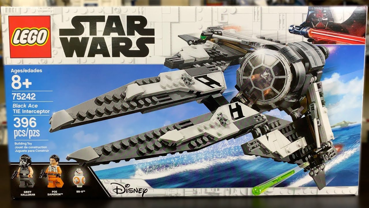 LEGO Star Wars 2019 Black Ace TIE Interceptor Review! Set 75242!