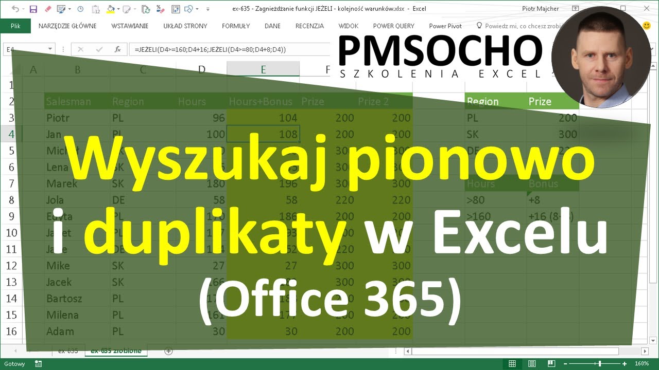 Excel - Wyszukaj pionowo z duplikatami (wiele wartości jako) wyniki Office 365 [odc.866]