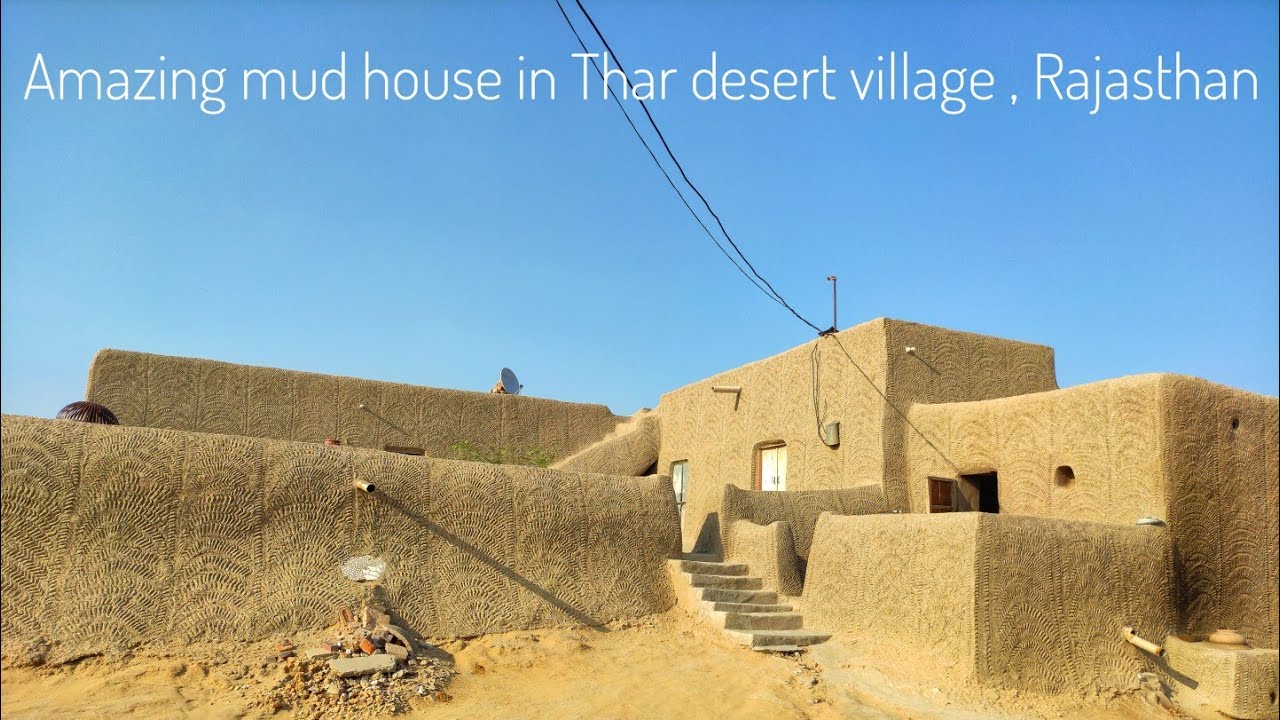 Amazing Mud house 😍 in thar desert, Rajasthan|| Desert village's people real life||