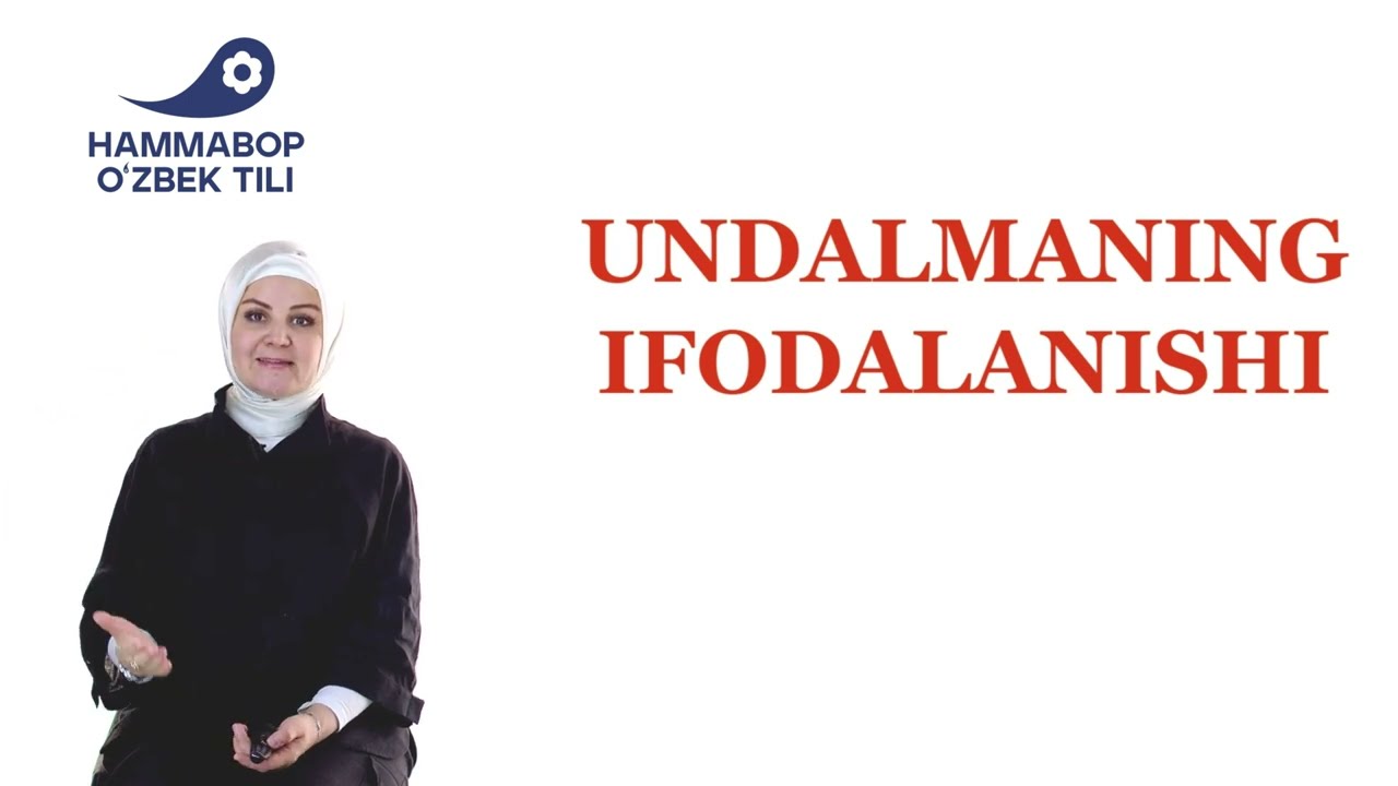 Sintaksis. Undalmaning ifodalanishi