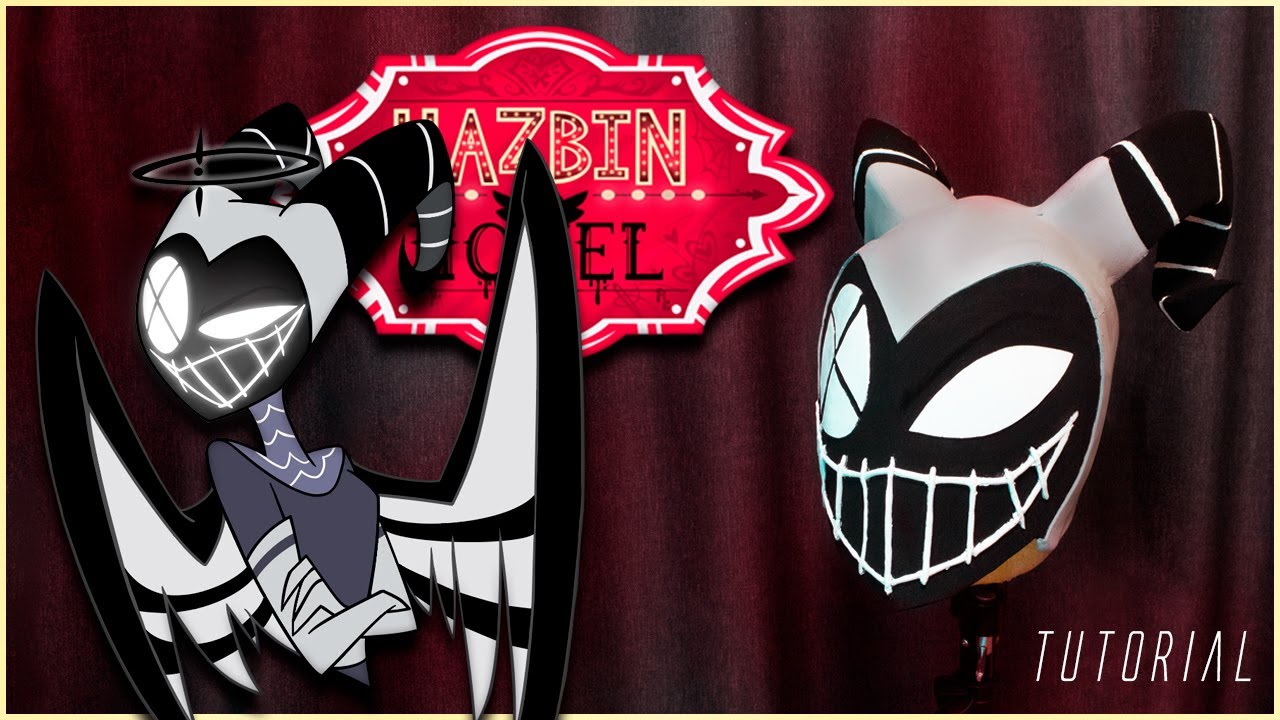 Tutorial Cómo hacer la máscara de Lute ⚡ Hazbin Hotel ⚡ Patrones Incluidos / Tutorial Cosplay