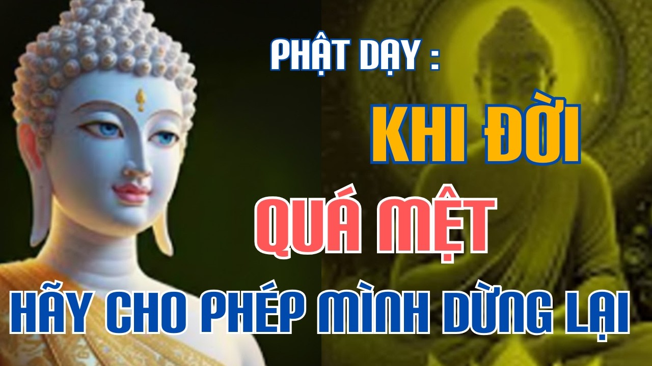Phật Dạy : Khi Đời Quá Mệt, Hãy Cho Mình Quyền Được Dừng Lại | Giác Ngộ Phật Pháp  !