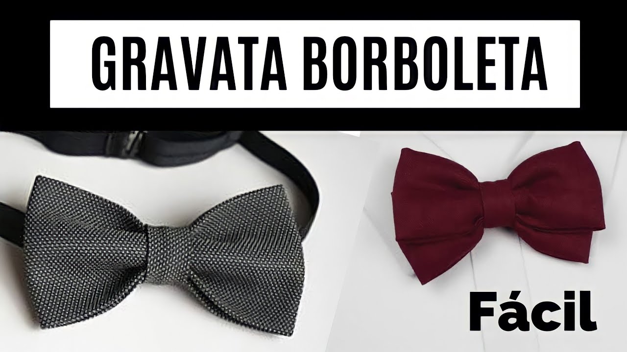 COMO FAZER GRAVATA BORBOLETA  / Fácil